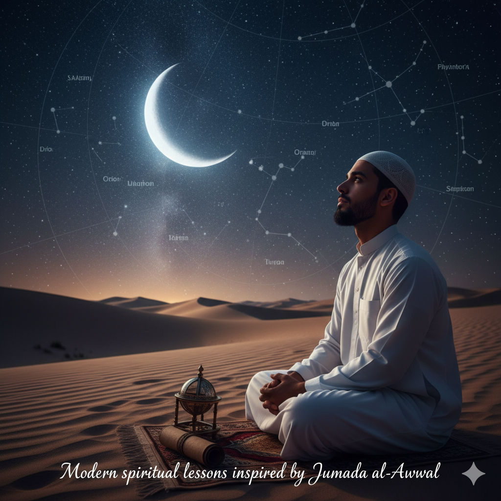 Islamic calendar month Jumada al-Awwal — symbol of reflection, faith, and history